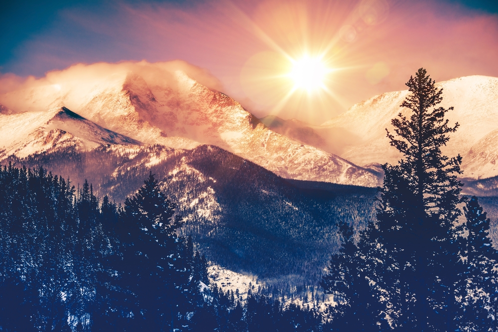 Colorado,Mountains,Vista,In,Abstract,Color,Grading.,Rocky,Mountain.